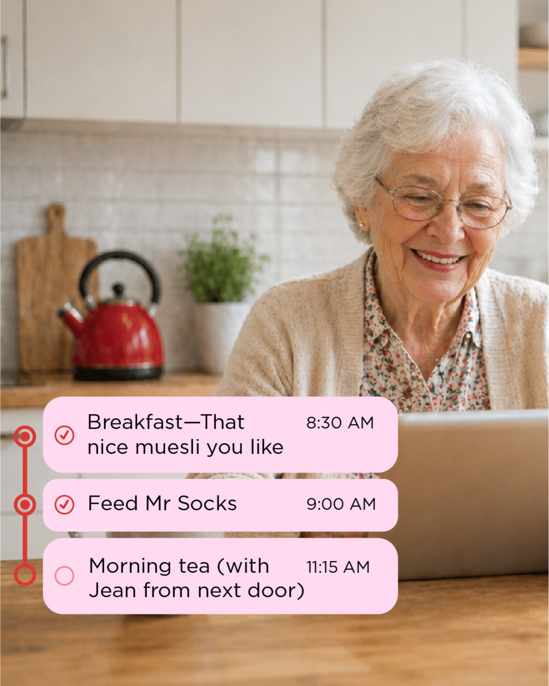 HeartStreet calendar and reminders feature